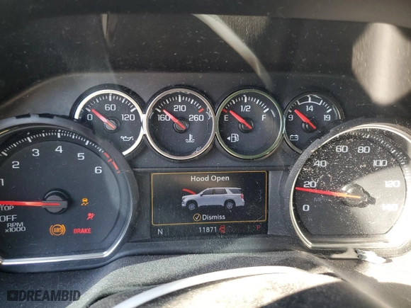 2023 Chevrolet Tahoe LS with VIN 1GNSCMKD7PR407530, listed as a Copart auction lot 73616884 with 11,871 mi miles and Salvage Title. Bid and sale history available at carsss.com. Image 9.
