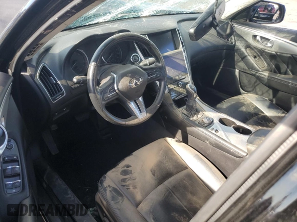 2021 Infiniti Q50 Luxe with VIN JN1EV7BP7MM703722, listed as a Copart auction lot 50768955 with Not provided miles and Salvage title. Bid and sale history available at DreamBid. Image 8.
