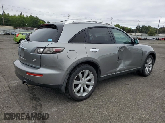 2005 Infiniti FX35 with VIN JNRAS08W15X220057, listed as a Copart auction lot 68580064 with 209,893 mi miles and Salvage Title. Bid and sale history available at carsss.com. Image 3.