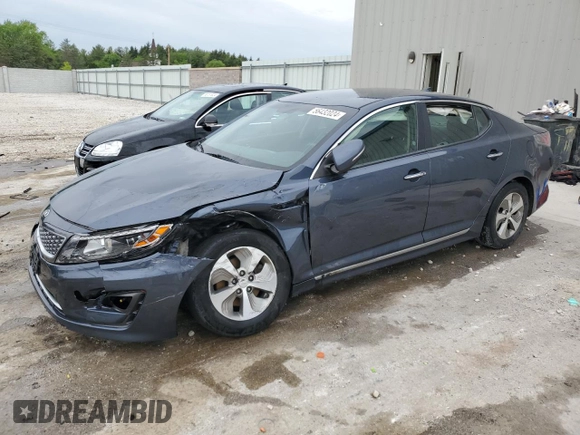 2014 Kia Optima Hybrid LX with VIN KNAGM4AD1E5064647, listed as a Copart auction lot 86782054 with 180,766 mi miles and Non Repairable. Bid and sale history available at carsss.com. Image 1.