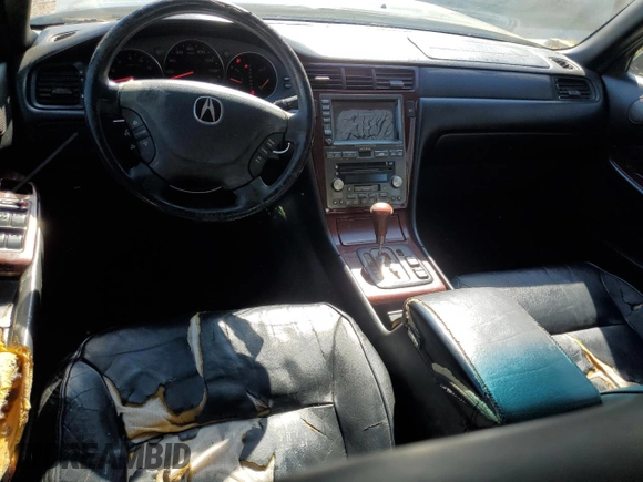 2004 Acura RL w/Navigation System with VIN JH4KA96624C004656, listed as a Copart auction lot 77021014 with 158,857 mi miles and Salvage Title. Bid and sale history available at carsss.com. Image 8.