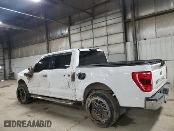 2021 Ford F-150 XL with VIN 1FTFW1E8XMFA35161, listed as a Copart auction lot 41602005 with 54,519 mi miles and Salvage Title. Bid and sale history available at carsss.com. Image 2.