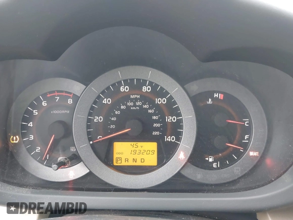 2010 Toyota RAV4 Ltd with VIN JTMDF4DV3AD026843, listed as a IAAI auction lot 41853585 with 193,209 mi miles. Bid and sale history available at carsss.com. Image 7.