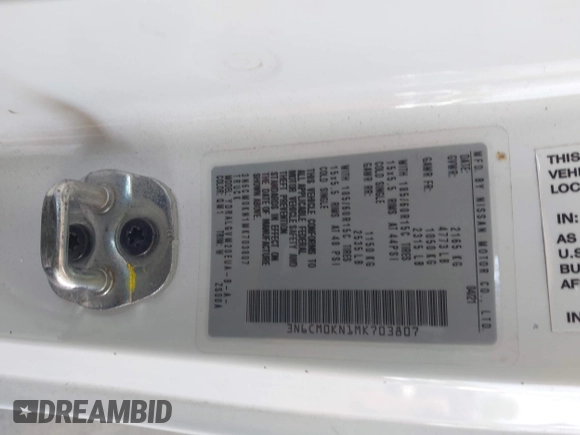 2021 Nissan NV200 S z VIN 3N6CM0KN1MK703807, wystawiony jako IAAI lot #42236648 z przebiegiem 78 438 mil mil oraz . Historia ofert i sprzedaży dostępna na DreamBid. Obrazek 9.