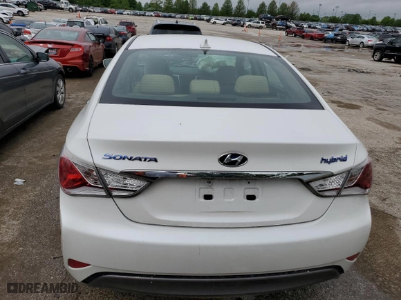 2013 Hyundai Sonata Hybrid Limited with VIN KMHEC4A45DA050829, listed as a Copart auction lot 52865534 with NaN miles and Salvage Title. Bid and sale history available at carsss.com. Image 6.