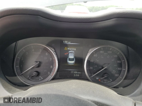 2023 Infiniti Q50 Luxe with VIN JN1EV7BR0PM543687, listed as a Copart auction lot 56933645 with 17,186 mi miles and Salvage title. Bid and sale history available at DreamBid. Image 9.