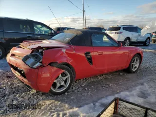 2002 Toyota MR2 z VIN JTDFR320720051674, wystawiony jako Copart lot #44495865 z przebiegiem 76 439 mil mil oraz Czysty tytuł • Clean title. Historia ofert i sprzedaży dostępna na DreamBid. Obrazek 3.