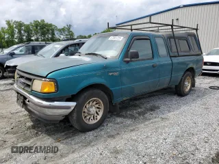 1997 Ford Ranger XLT with VIN 1FTCR14X6VTA22106, listed as a Copart auction lot 57591725 with 215,545 mi miles and Salvage title. Bid and sale history available at DreamBid. Image 1.