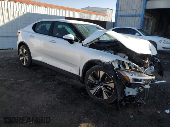 2023 Polestar 2 with VIN YSMED3KA5PL153407, listed as a Copart auction lot 75722774 with 0 mi miles and Non Repairable. Bid and sale history available at carsss.com. Image 4.