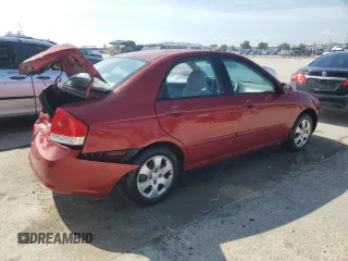 2009 Kia Spectra EX with VIN KNAFE221495646233, listed as a Copart auction lot 69638784 with 168,178 mi miles and Salvage Title. Bid and sale history available at carsss.com. Image 3.