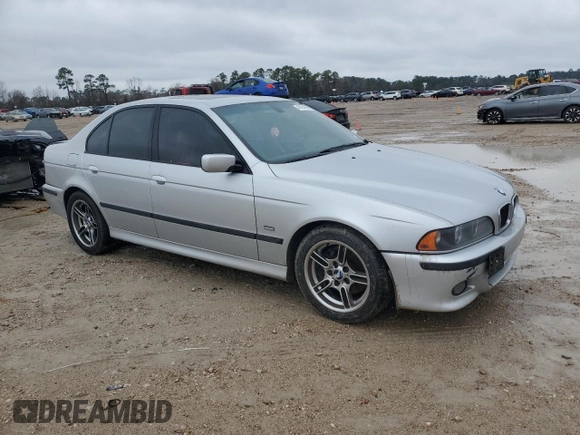 2003 BMW 5 Series 540iA with VIN WBADN63423GS56847, listed as a Copart auction lot 42161695 with 239,003 mi miles and Salvage Title. Bid and sale history available at carsss.com. Image 4.