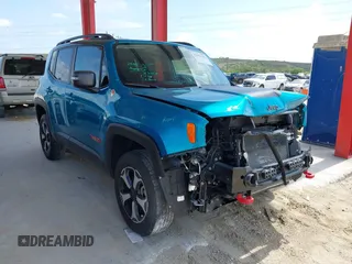 2021 Jeep Renegade Trailhawk z VIN ZACNJDC11MPN27041, wystawiony jako IAAI lot #42352120 z przebiegiem 41 109 mil mil oraz . Historia ofert i sprzedaży dostępna na DreamBid. Obrazek 1.