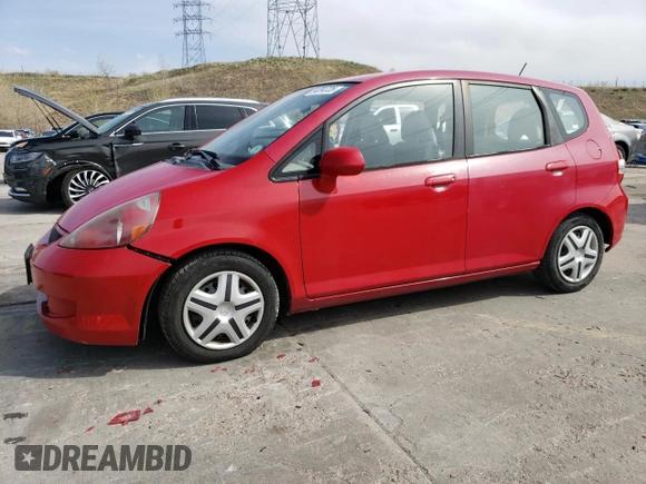 2007 Honda Fit with VIN JHMGD38457S067296, listed as a Copart auction lot 54094725 with 142,702 mi miles and Non Repairable. Bid and sale history available at carsss.com. Image 1.