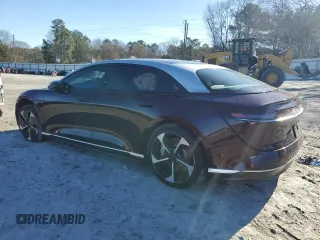 2023 Lucid Air Touring with VIN 50EA1TEA2PA001462, listed as a Copart auction lot 88157855 with 0 mi miles and Salvage Title. Bid and sale history available at carsss.com. Image 2.