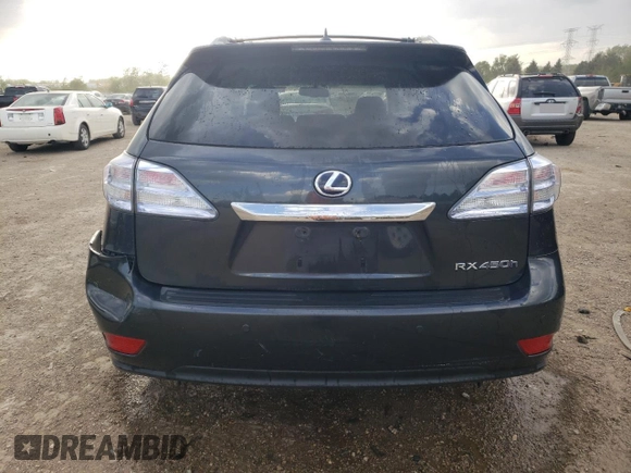2011 Lexus RX 450h with VIN JTJBC1BA3B2039830, listed as a Copart auction lot 57277295 with 222,381 mi miles and Salvage title. Bid and sale history available at DreamBid. Image 6.