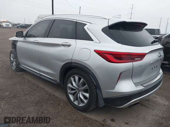 2019 Infiniti QX50 Essential with VIN 3PCAJ5M19KF147049, listed as a IAAI auction lot 41428298 with 68,586 mi miles and . Bid and sale history available at DreamBid. Image 3.