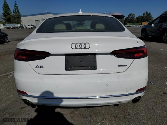 2019 Audi A5 Sportback Premium Plus with VIN WAUBNCF50KA092302, listed as a Copart auction lot 78033854 with NaN miles and Salvage Title. Bid and sale history available at carsss.com. Image 6.