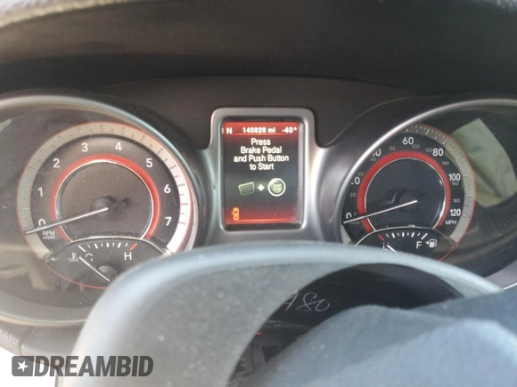 2018 Dodge Journey Crossroad with VIN 3C4PDCGG3JT466985, listed as a Copart auction lot 54072235 with 140,828 mi miles and Salvage title. Bid and sale history available at DreamBid. Image 9.