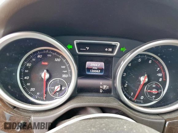 2016 Mercedes-Benz GLE 350 with VIN 4JGDA5HB7GA658965, listed as a Copart auction lot 62272645 with 126,563 mi miles and Salvage title. Bid and sale history available at DreamBid. Image 9.