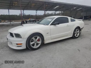 2007 Ford Mustang GT Deluxe with VIN 1ZVHT82H575269780, listed as a Copart auction lot 86815414 with 166,754 mi miles and Salvage Title. Bid and sale history available at carsss.com. Image 1.