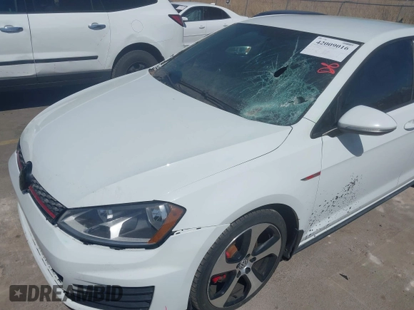 2017 Volkswagen Golf GTI S with VIN 3VW5T7AU2HM035393, listed as a IAAI auction lot 42009016 with 80,669 mi miles. Bid and sale history available at carsss.com. Image 6.