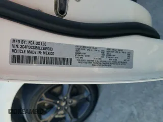 2020 Dodge Journey Crossroad with VIN 3C4PDCGB8LT269933, listed as a Copart auction lot 53468635 with 134,731 mi miles and Non Repairable. Bid and sale history available at carsss.com. Image 13.