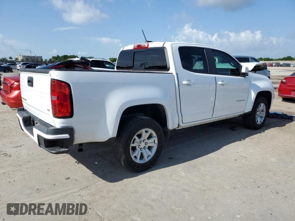 2021 Chevrolet Colorado 2WD LT with VIN 1GCGSCEA5M1132943, listed as a Copart auction lot 68613474 with 50,489 mi miles and Salvage Title. Bid and sale history available at carsss.com. Image 3.