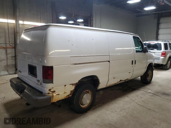 2005 Ford Econoline Cargo with VIN 1FTSE34S15HB03573, listed as a Copart auction lot 48318155 with 214,768 mi miles and Clean Title. Bid and sale history available at DreamBid. Image 3.