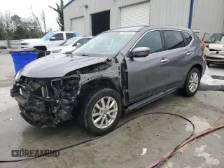2017 Nissan Rogue S with VIN KNMAT2MTXHP507017, listed as a Copart auction lot 45338605 with 97,062 mi miles and Salvage Title. Bid and sale history available at carsss.com. Image 1.