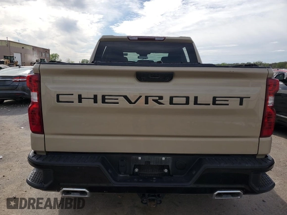 2022 Chevrolet Silverado 1500 Custom Trail Boss with VIN 3GCUDCET4NG579555, listed as a Copart auction lot 51195454 with Not Provided miles and Salvage Title. Bid and sale history available at DreamBid. Image 6.