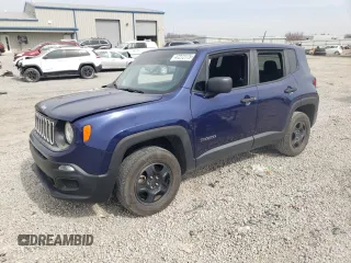 2018 Jeep Renegade Upland z VIN ZACCJBAB1JPH57054, wystawiony jako Copart lot #47272775 z przebiegiem 99 643 mil mil oraz Szkoda całkowita • Salvage title. Historia ofert i sprzedaży dostępna na DreamBid. Obrazek 1.