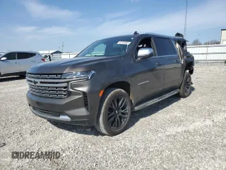 2021 Chevrolet Suburban Premier with VIN 1GNSKFKD5MR155061, listed as a Copart auction lot 42753603 with 58,689 mi miles and . Bid and sale history available at DreamBid. Image 1.