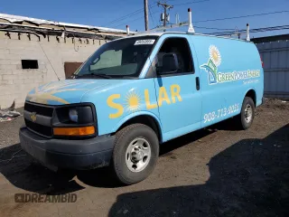 2016 Chevrolet Express Cargo Van with VIN 1GCWGAFF1G1272388, listed as a Copart auction lot 49050865 with 232,537 mi miles and Clean Title. Bid and sale history available at carsss.com. Image 1.