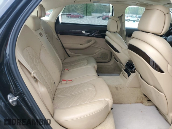 2015 Audi A8 L 4.0T with VIN WAU32AFD9FN024605, listed as a Copart auction lot 52086125 with 70,730 mi miles and Salvage Title. Bid and sale history available at carsss.com. Image 10.