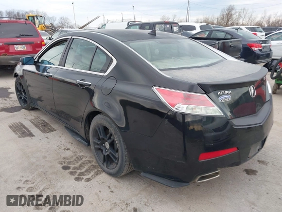 2010 Acura TL Tech with VIN 19UUA8F57AA002874, listed as a IAAI auction lot 41898535 with 185,566 mi miles. Bid and sale history available at carsss.com. Image 3.