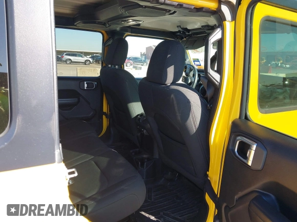 2021 Jeep Wrangler Unlimited Willys with VIN 1C4HJXDG4MW532399, listed as a IAAI auction lot 41833236 with 64,627 mi miles and . Bid and sale history available at DreamBid. Image 8.