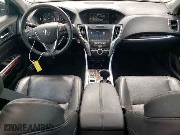 2015 Acura TLX V6 Tech with VIN 19UUB3F59FA001703, listed as a Copart auction lot 50845885 with 106,652 mi miles and Salvage Title. Bid and sale history available at carsss.com. Image 8.