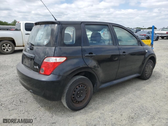 2006 Scion xA with VIN JTKKT624360135784, listed as a Copart auction lot 53582155 with 124,649 mi miles and Clean Title. Bid and sale history available at carsss.com. Image 3.