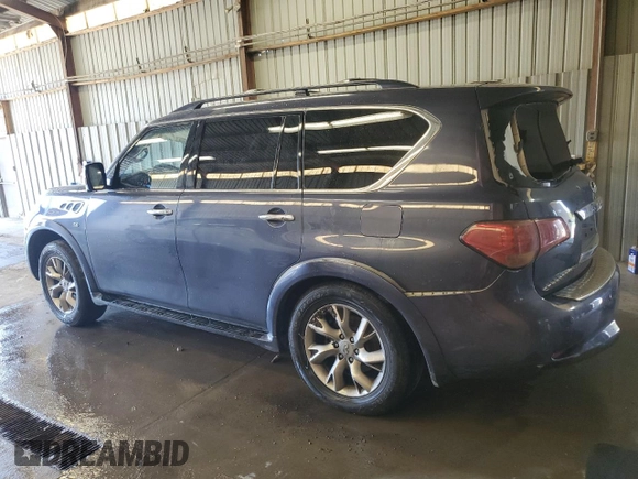 2014 Infiniti QX80 with VIN JN8AZ2NC4E9352899, listed as a Copart auction lot 54101355 with 102,340 mi miles and Salvage title. Bid and sale history available at DreamBid. Image 2.