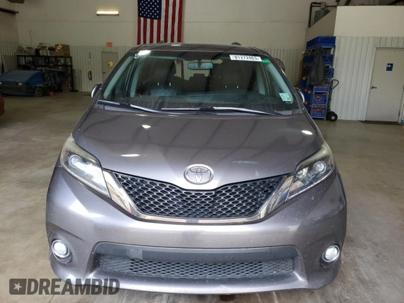 2017 Toyota Sienna SE with VIN 5TDXZ3DC4HS898217, listed as a Copart auction lot 81272463 with 143,748 mi miles and Salvage Title. Bid and sale history available at carsss.com. Image 5.