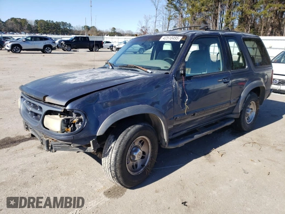 2000 Ford Explorer Sport with VIN 1FMYU60E4YUA35291, listed as a Copart auction lot 42510495 with 136,532 mi miles and Salvage title. Bid and sale history available at DreamBid. Image 1.