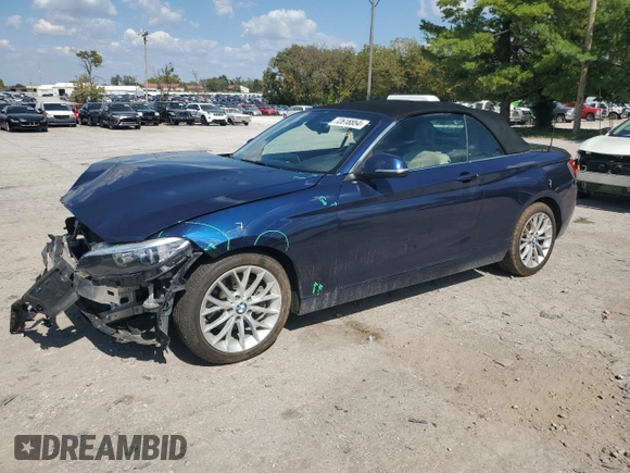 2016 BMW 2 Series 228i xDrive with VIN WBA1L9C50GV324969, listed as a Copart auction lot 72618854 with 71,300 mi miles and Salvage Title. Bid and sale history available at carsss.com. Image 1.