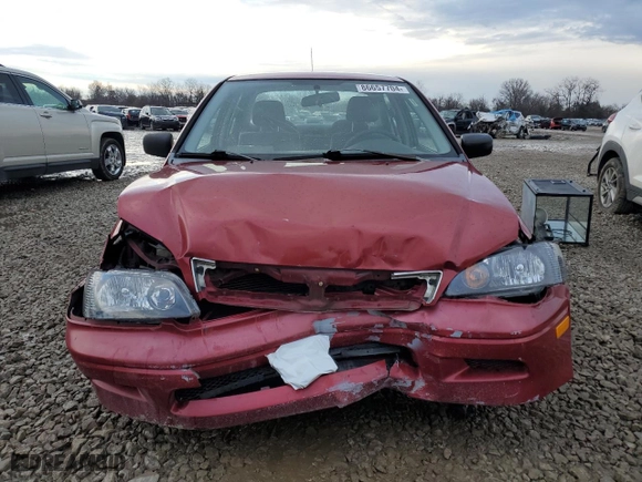 2002 Mitsubishi Lancer ES with VIN JA3AJ26E62U053845, listed as a Copart auction lot 86657704 with 213,276 mi miles and Salvage Title. Bid and sale history available at carsss.com. Image 5.