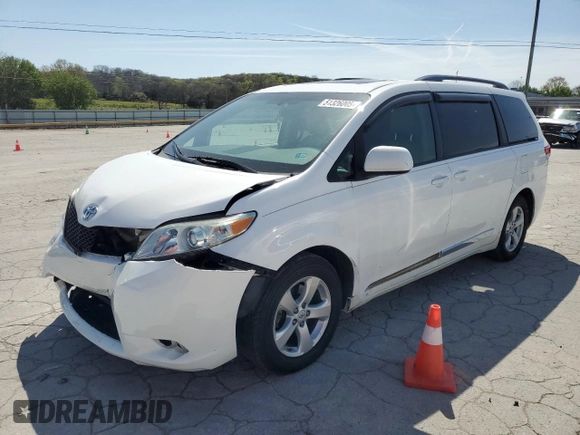 2013 Toyota Sienna XLE AAS with VIN 5TDYK3DC9DS381000, listed as a Copart auction lot 51326005 with 254,701 mi miles and Clean Title. Bid and sale history available at DreamBid. Image 1.