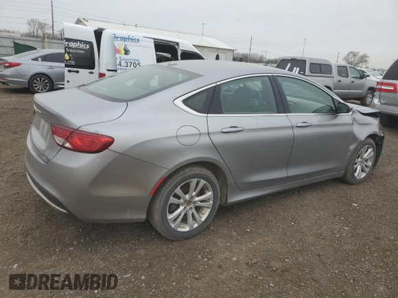 2015 Chrysler 200 Limited with VIN 1C3CCCAB3FN599112, listed as a Copart auction lot 51808565 with 143,538 mi miles and Salvage Title. Bid and sale history available at carsss.com. Image 3.