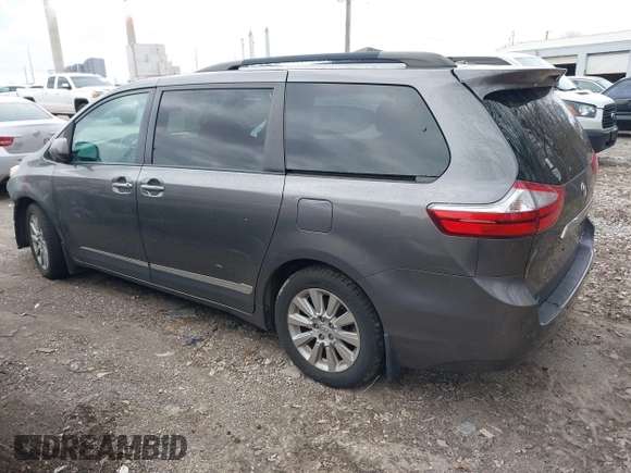 2015 Toyota Sienna Ltd with VIN 5TDDK3DCXFS100341, listed as a IAAI auction lot 41245558 with 114,854 mi miles. Bid and sale history available at carsss.com. Image 3.