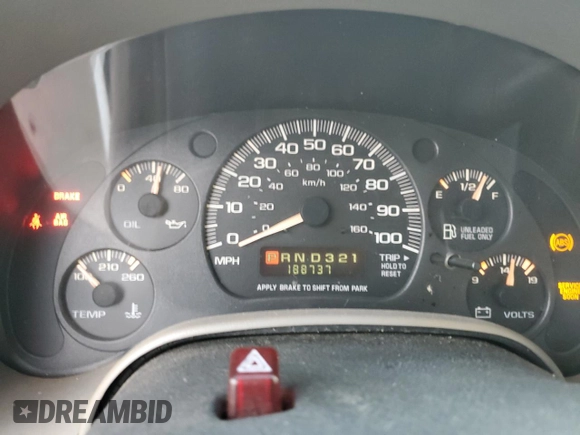 2003 GMC Safari z VIN 1GKDM19XX3B513779, wystawiony jako Copart lot #80021574 z przebiegiem 188 737 mil mil oraz Szkoda całkowita • Salvage title. Historia ofert i sprzedaży dostępna na DreamBid. Obrazek 9.