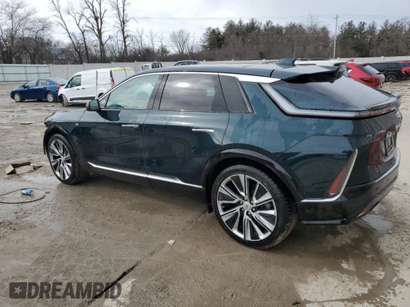 2024 Cadillac LYRIQ Luxury z VIN 1GYKPSRL5RZ113071, wystawiony jako Copart lot #47227525 z przebiegiem 5 386 mil mil oraz Szkoda całkowita • Salvage title. Historia ofert i sprzedaży dostępna na DreamBid. Obrazek 2.