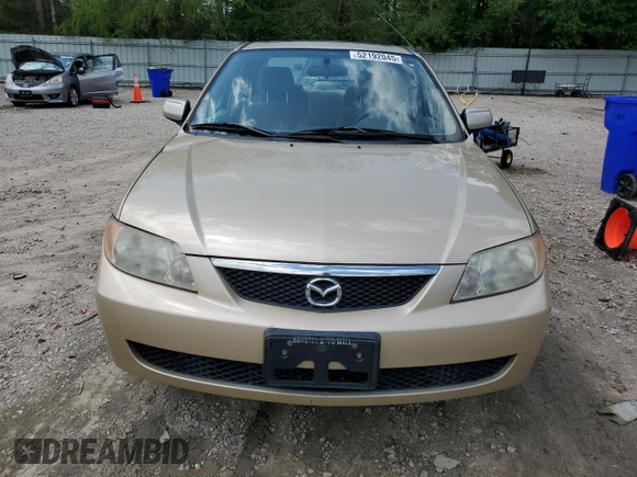 2001 Mazda Protege LX with VIN JM1BJ225810473897, listed as a Copart auction lot 52192045 with 145,839 mi miles and Salvage Title. Bid and sale history available at carsss.com. Image 5.