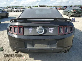 2013 Ford Mustang GT with VIN 1ZVBP8CF3D5268582, listed as a Copart auction lot 53849955 with 129,229 mi miles and Clean Title. Bid and sale history available at carsss.com. Image 6.